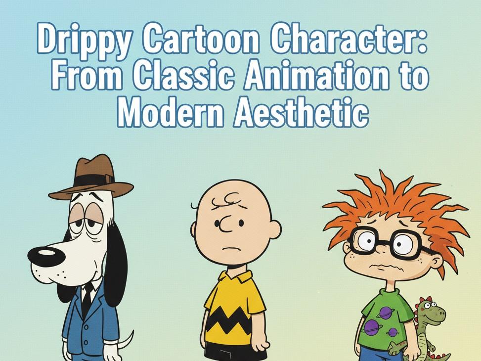 Drippy Cartoon Character From Classic Animation To Modern Aesthetic