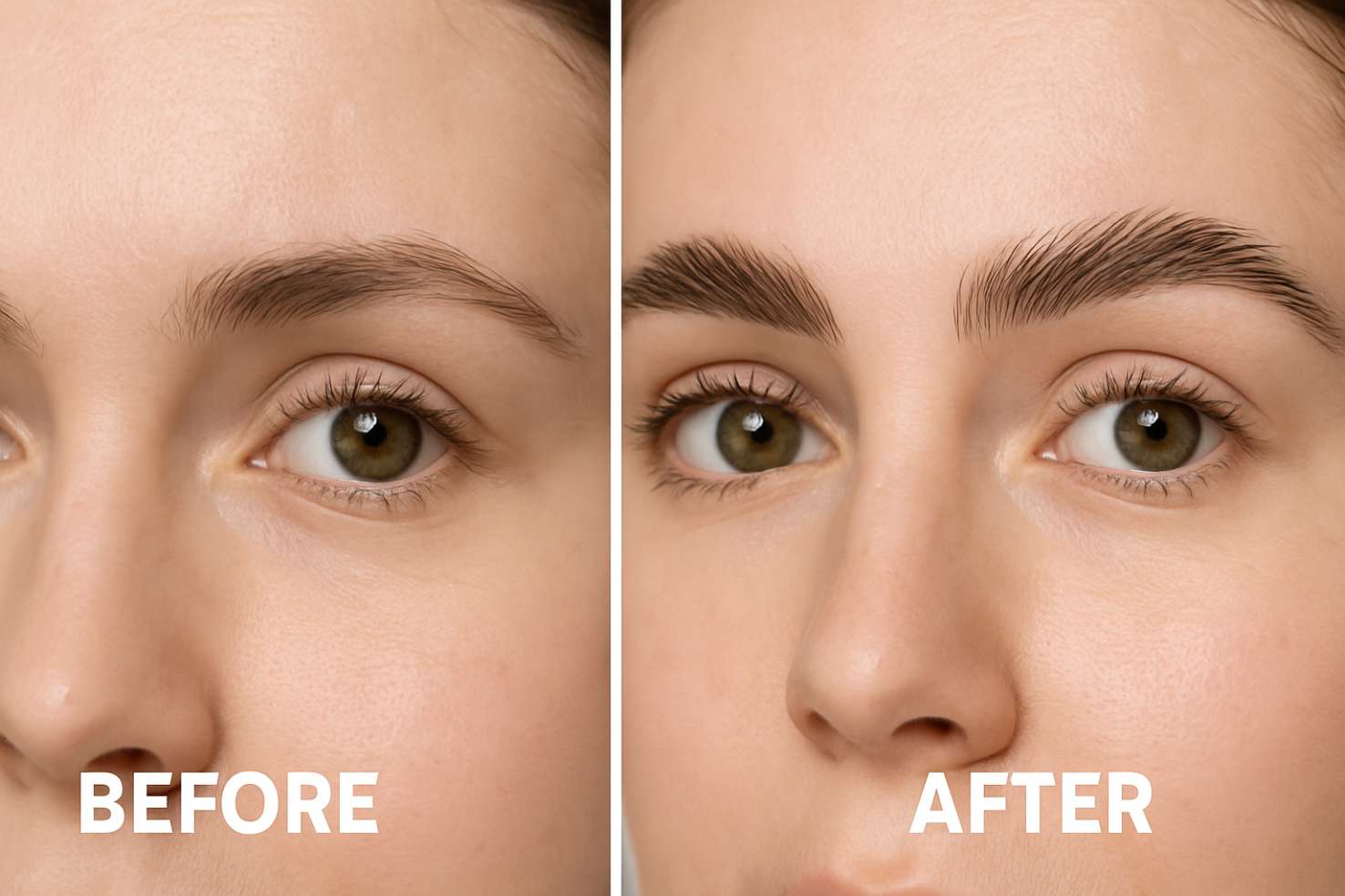 Brow Lamination Before And After