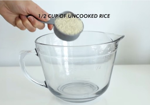 Take Half A Cup Of Rice