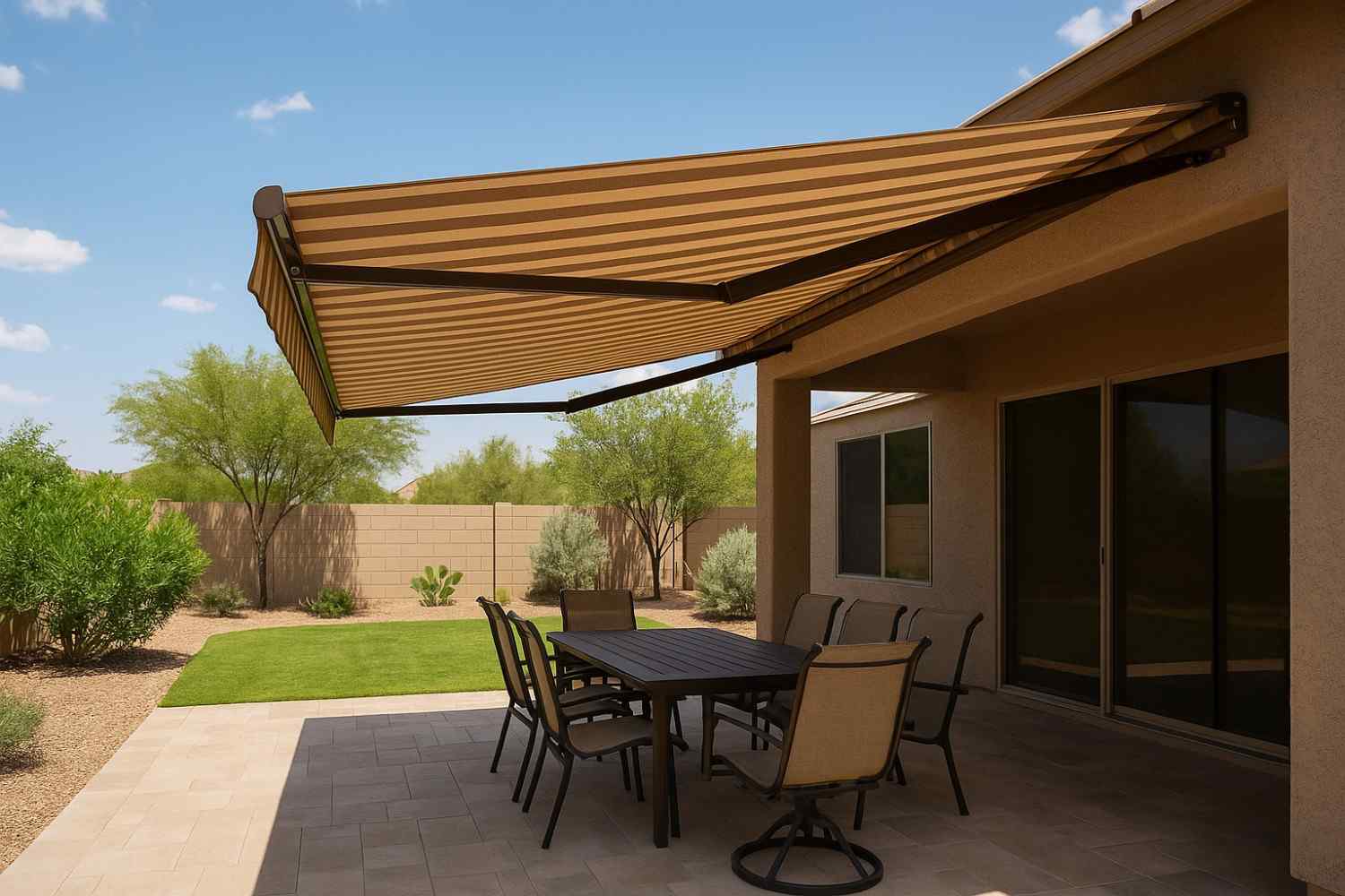 A Cool Backyard Corner Feels Priceless When Shade Turns Ordinary Hours Into Calm And Joyful Family Time.