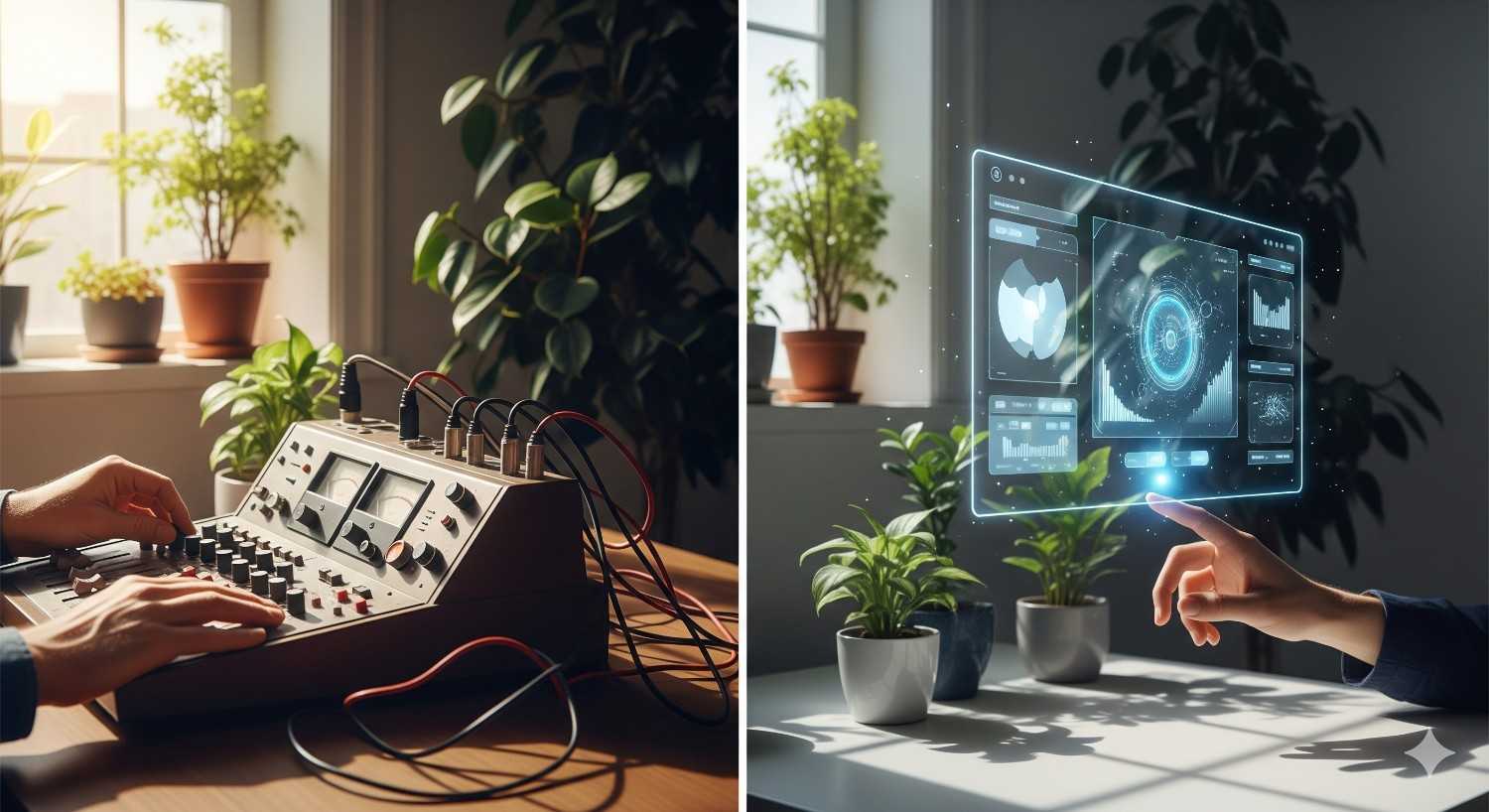 Comparison Traditional vs. AI-Driven Dualmedia
