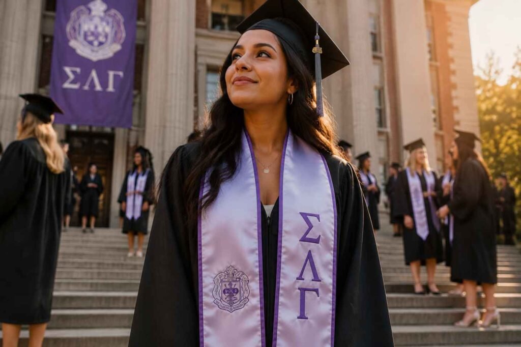 Why a Sorority Stole Carries More Meaning Than Most Graduation Accessories